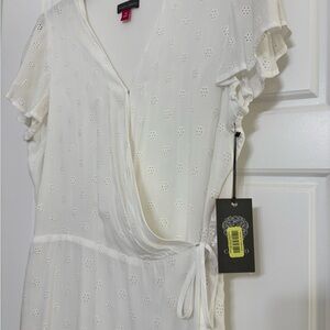 Vince Camuto White Wrap Dress
